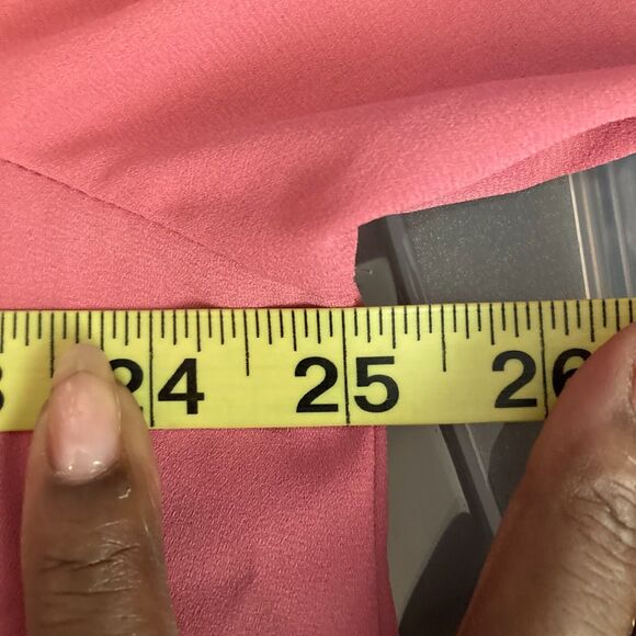 Karen Kane Shirt Womens Sz 2X Pink Flowy Stretch Asymmetrical Pullover Tunic Top - Picture 7 of 9